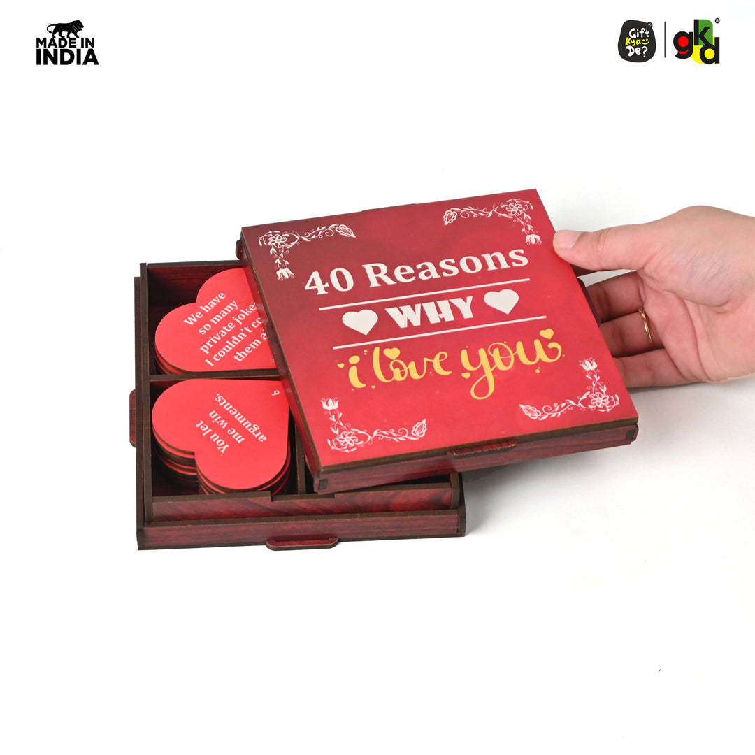 Gift Kya De Surprise Love Box - 40 Reasons Why I Love You | Valentine&