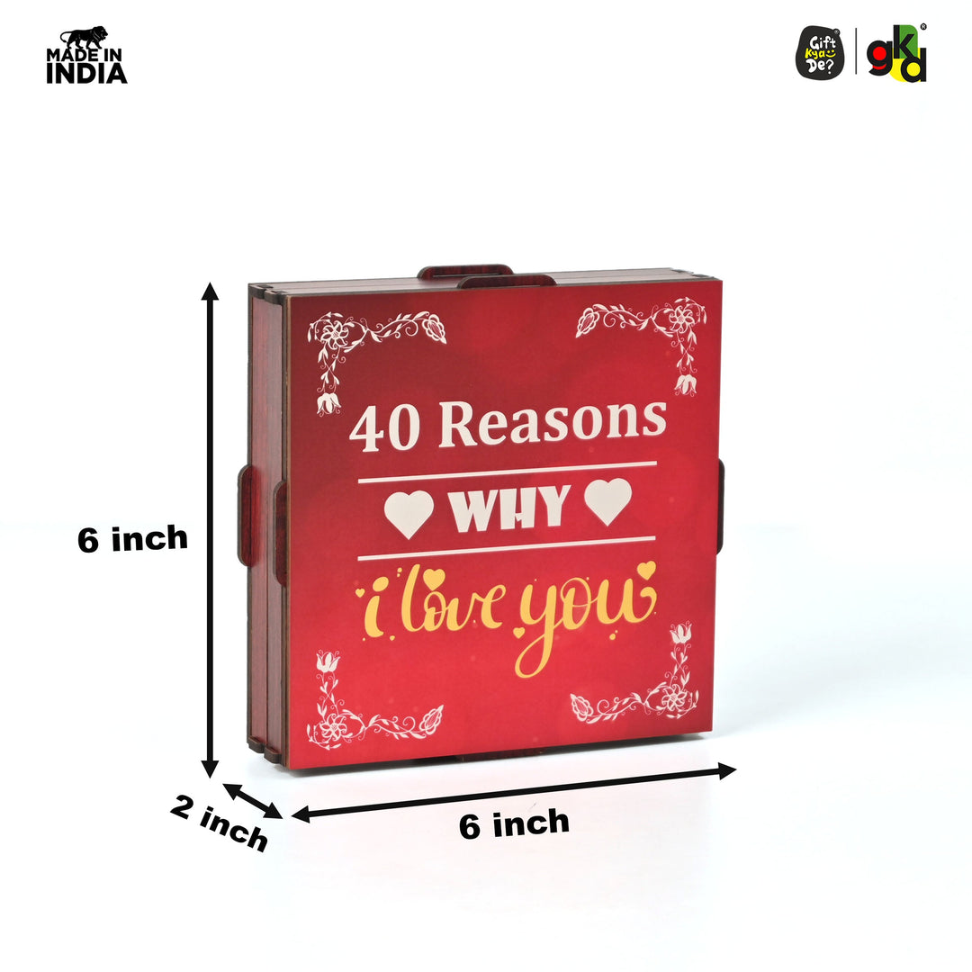 Gift Kya De Surprise Love Box - 40 Reasons Why I Love You | Valentine&