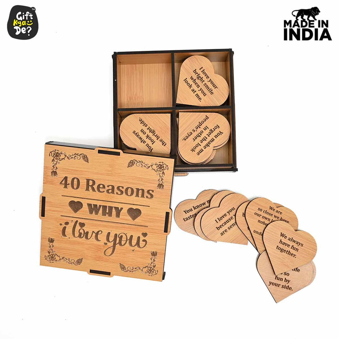 Gift Kya De Surprise Love Box - 40 Reasons Why I Love You | Valentine&