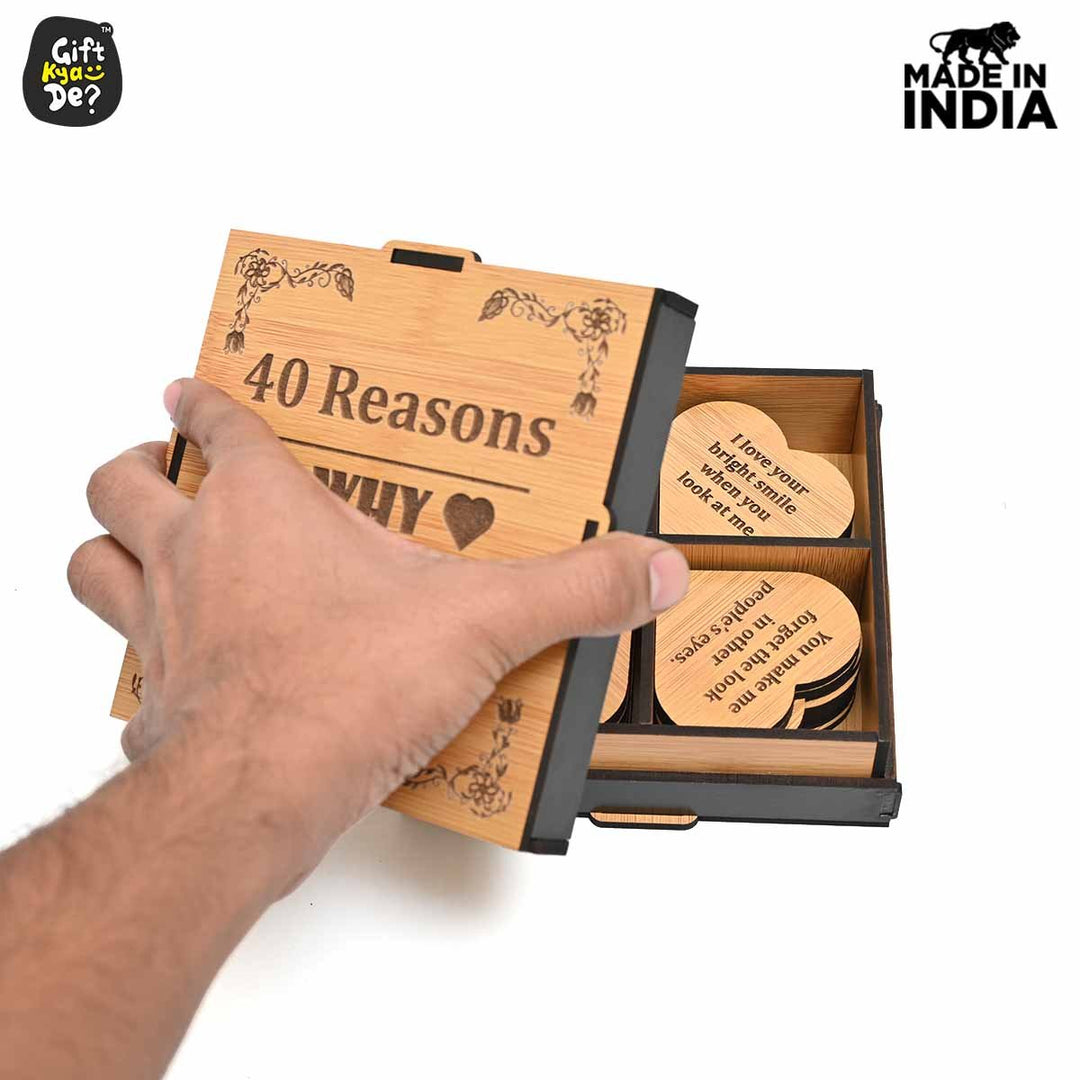 Gift Kya De Surprise Love Box - 40 Reasons Why I Love You | Valentine&