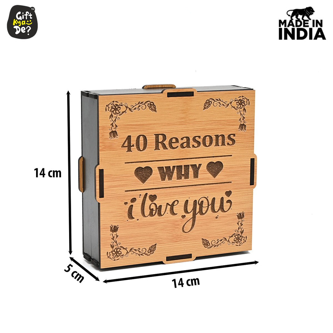Gift Kya De Surprise Love Box - 40 Reasons Why I Love You | Valentine&