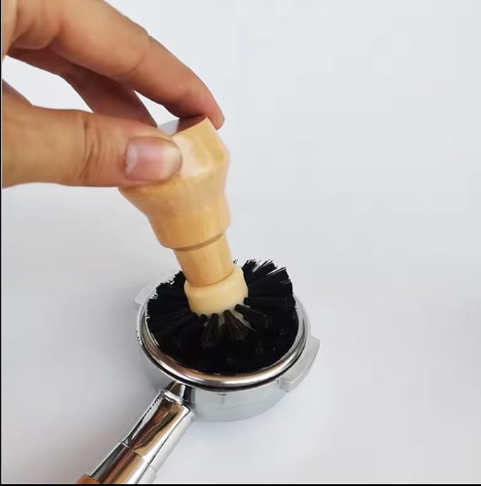 The Bean Co Roasters Portafilter Cleaning Brush | 58 MM | Professional Portable Coffee Tamper Cleaning Brush