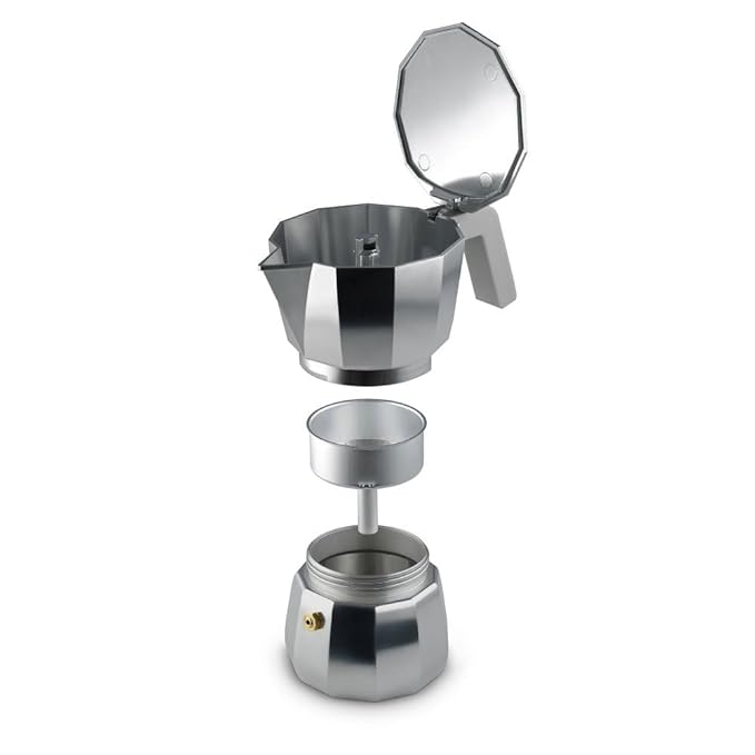 The Bean Co Roasters Moka Pot | 3-Cup (150 ml) Aluminium | Stovetop espresso maker