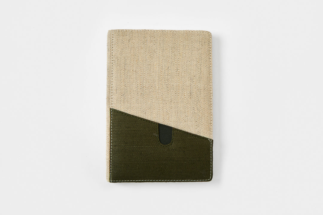 The Label GAIA Hemp Dual Tone Notebook with Pocket - Suspire