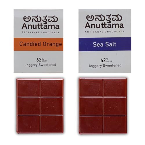 ANUTTAMA Mini Bars - Vegan Chocolate Hamper - Pack  of 6 - 20 gm Each