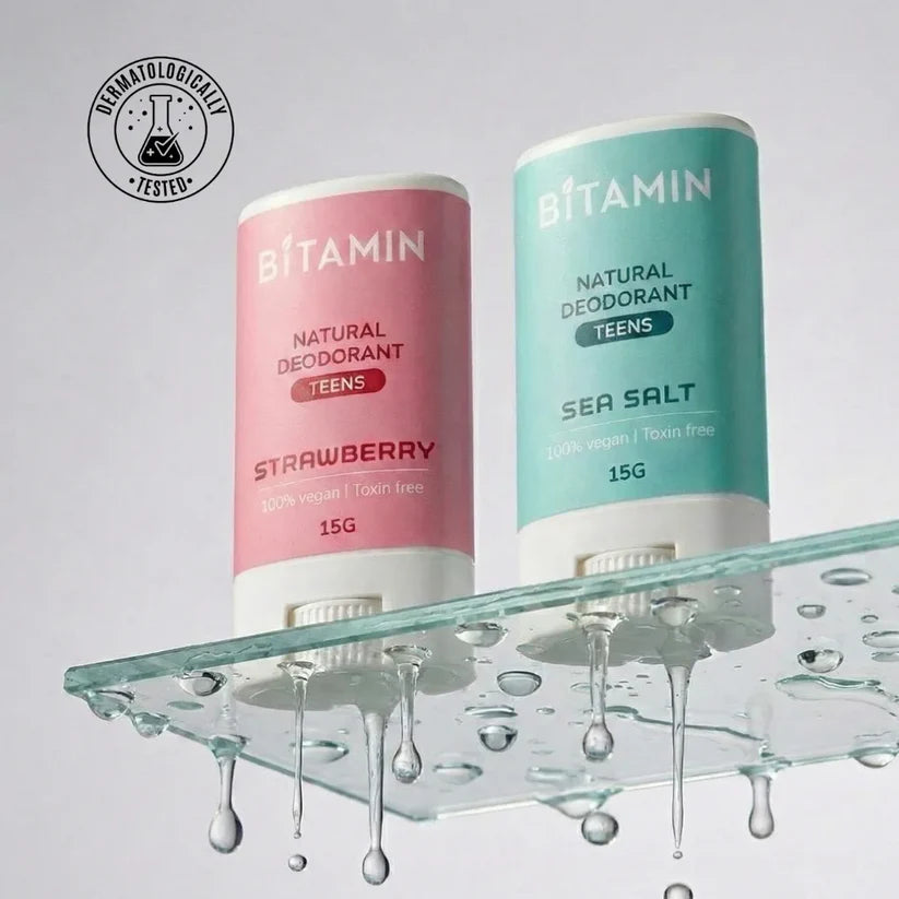 Bitamin Sea salt + Strawberry Teens Deodorant Stick 15g