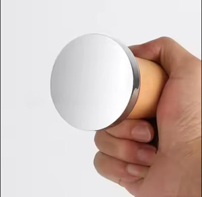 The Bean Co Roasters Coffee Tamper | Wooden Handle | 58 mm | Coffee Powder Pressing Tamping Tool