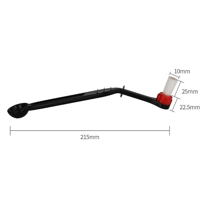 The Bean Co Roasters Coffee Machine Cleaning Brush | Long Handle Elbow Head Tool