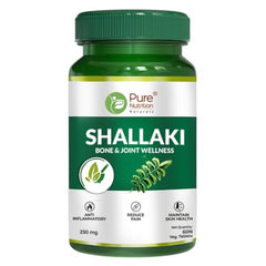 Pure Nutrition Shallaki (Boswellia Serrata) 60 Tablets (250mg) | Bone & Joint Health Supplement for Joint Pain, Stiffness, Arthritis | Reduces Pain & Inflammation | Helps Improve Mobility & Physical Function