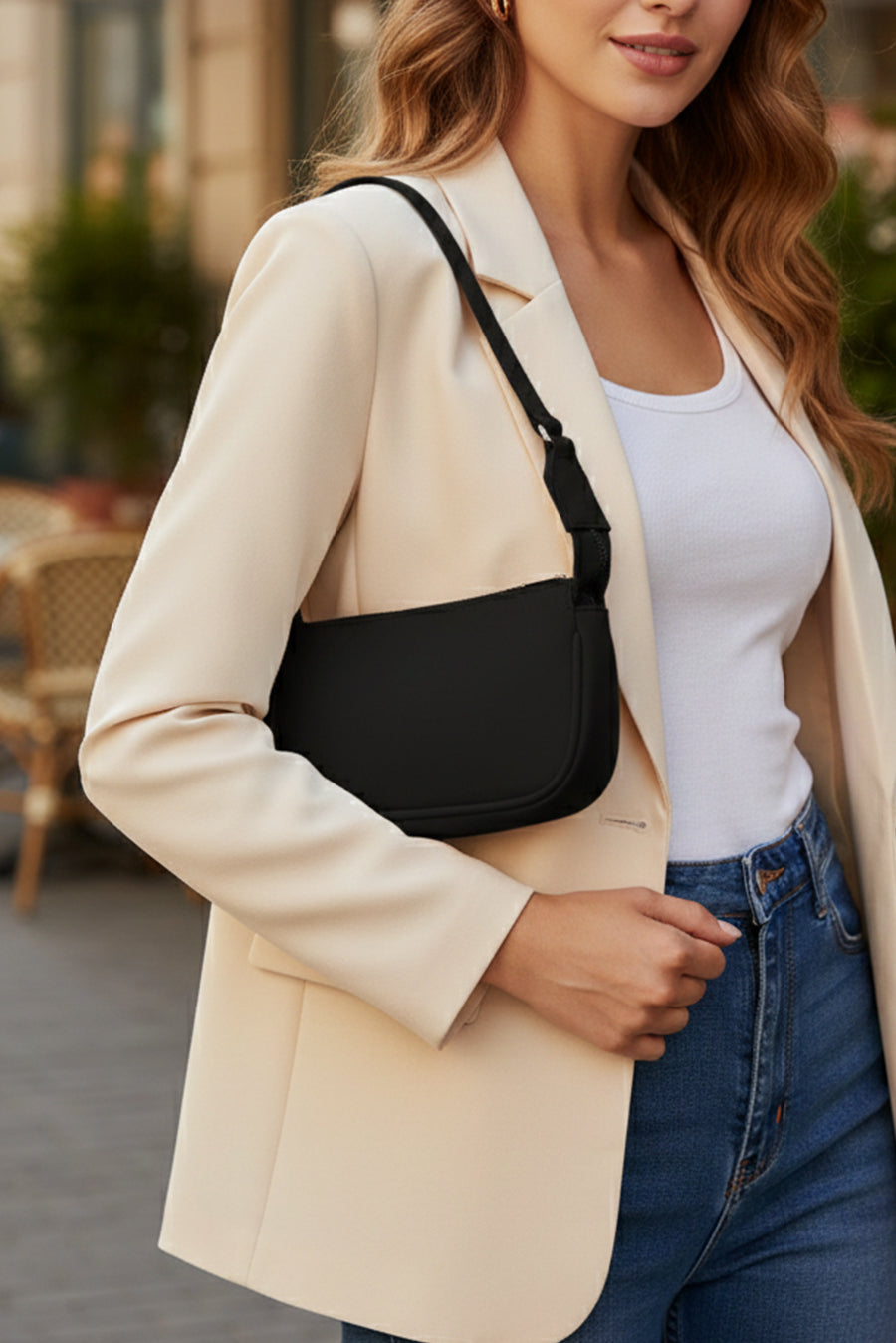 Baby Sling Vegan Leather Shoulder Bag
