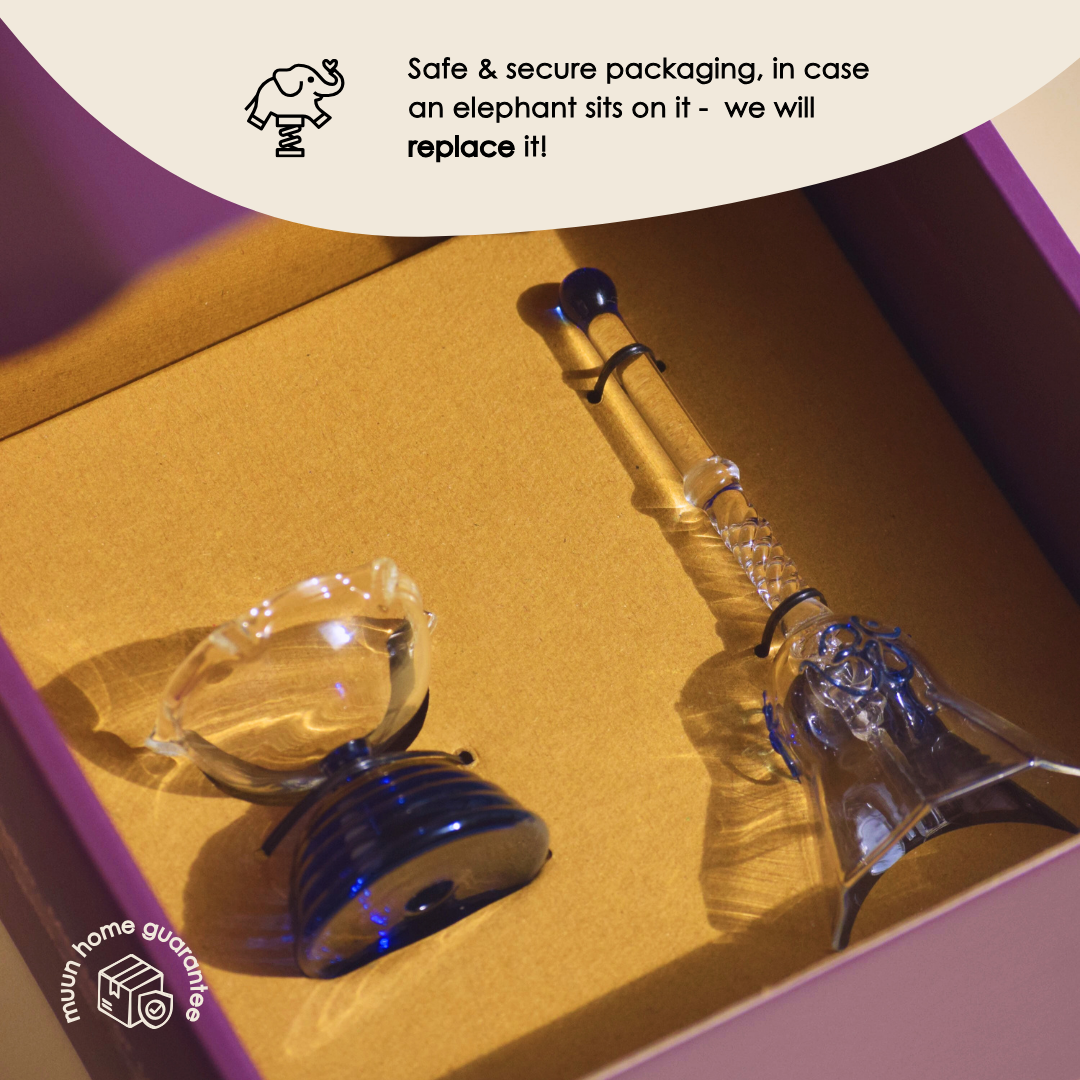 Muun Home Short Diya Gift Set - Short Diya and Ringing bell