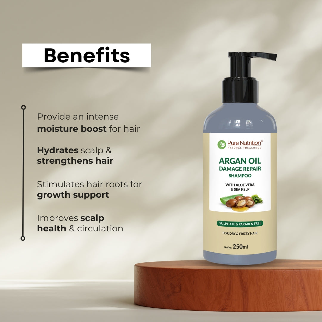 Combo of Argan Oil Damage Repair Shampoo 250ml + Conditioner 200ML