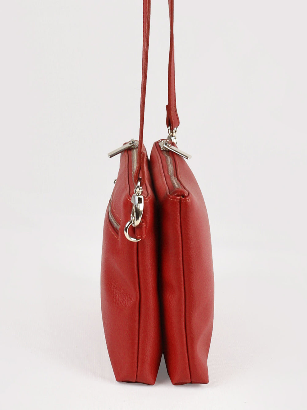 Dual Sling Vegan Leather Crossbody