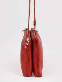Dual Sling Vegan Leather Crossbody