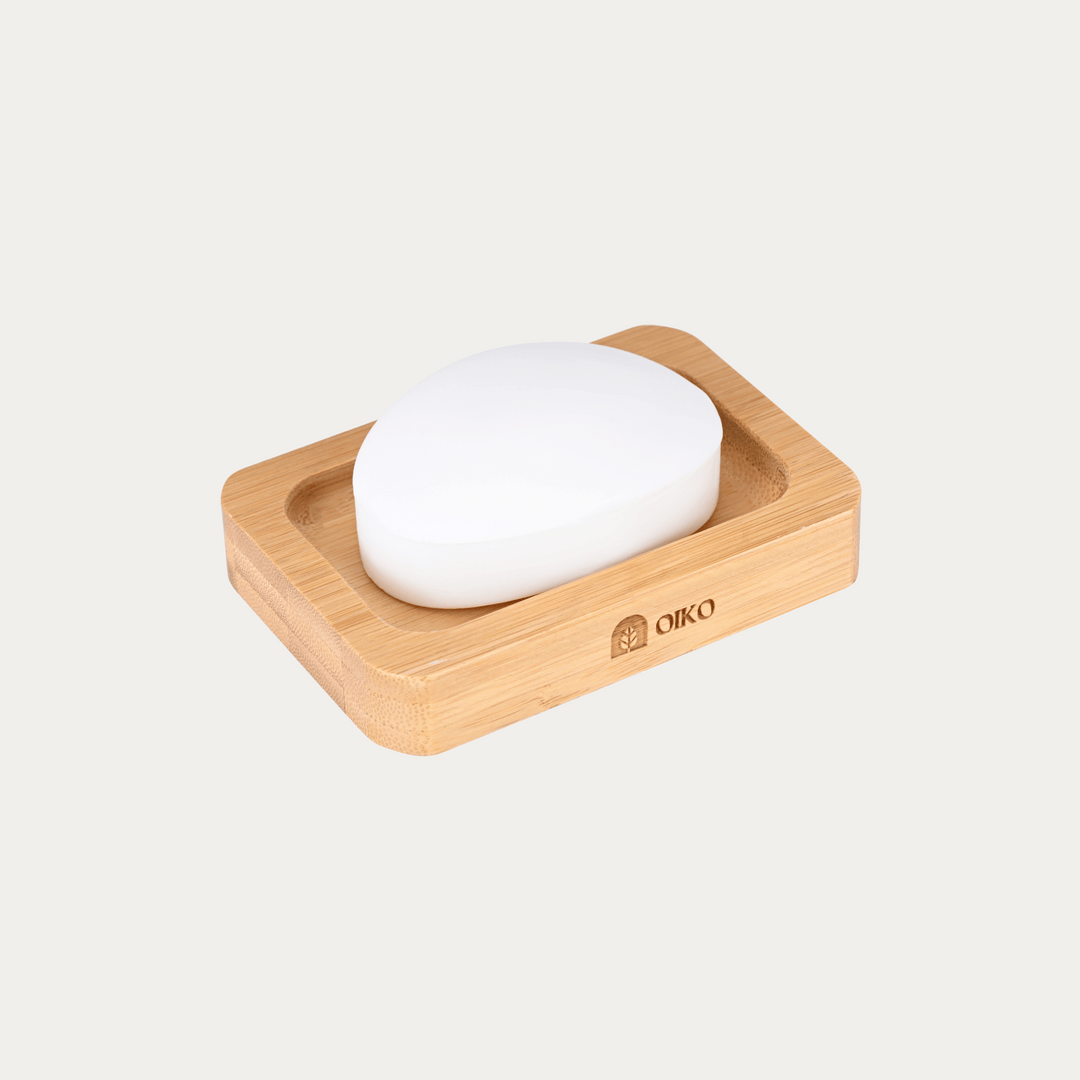 OIKO Bamboo Soap Holder | Minimalist Elegance |Durable & Water-Resistant