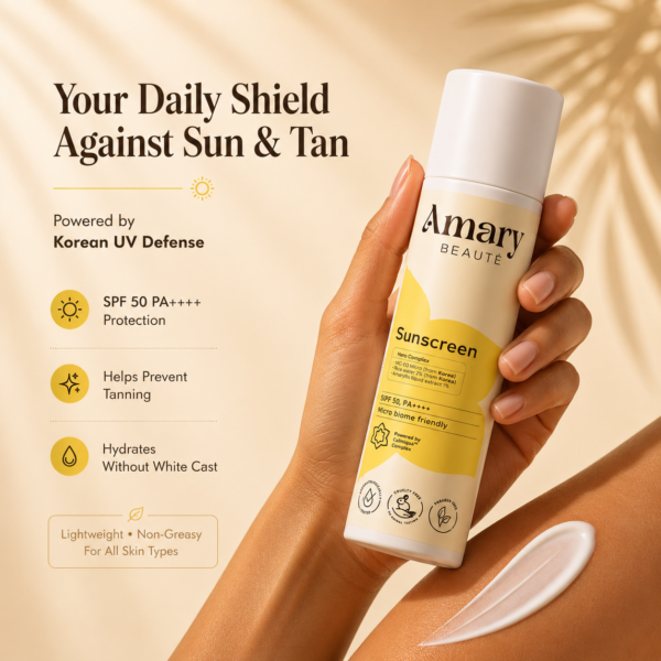 Amary Beaute Dermat Tested Sunscreen SPF 50 PA++++ | No White Cast
