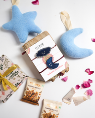 Moon & Star Rakhi Gift Hamper for Kids | Eco-Friendly Handmade Rakhi Gift Set
