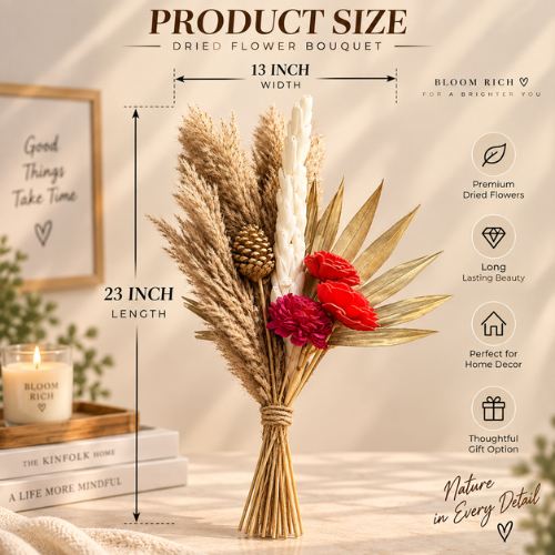 Grande Boheme – Premium Pampas Dried Flower Bouquet