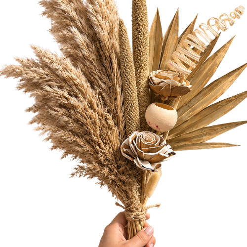 Etreinte Naturelle – Pampas Dried Flower Bouquet