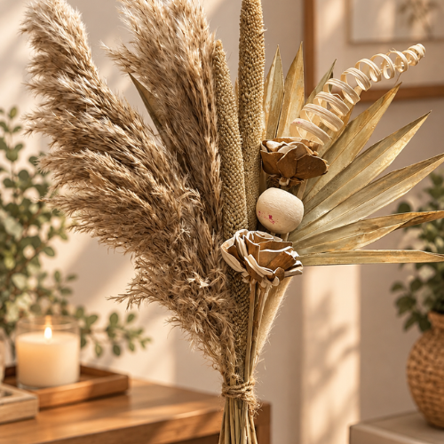 Etreinte Naturelle – Pampas Dried Flower Bouquet