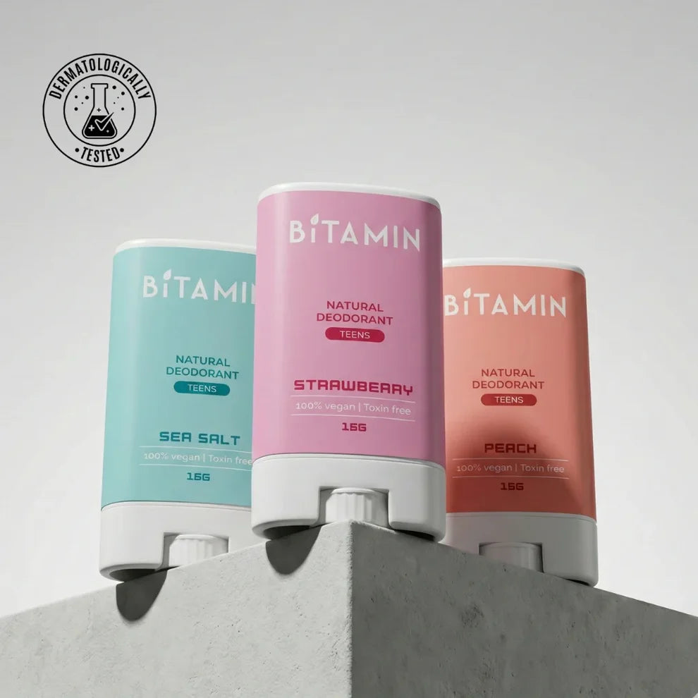 Bitamin Teens Natural Deodorant Gift Box (Pack Of 3)