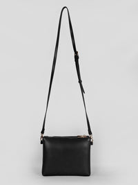 Dual Sling Vegan Leather Crossbody