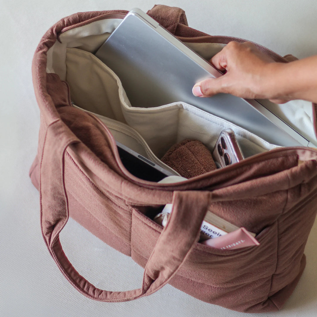 Akiiko Crinkle Pocket Tote Bag