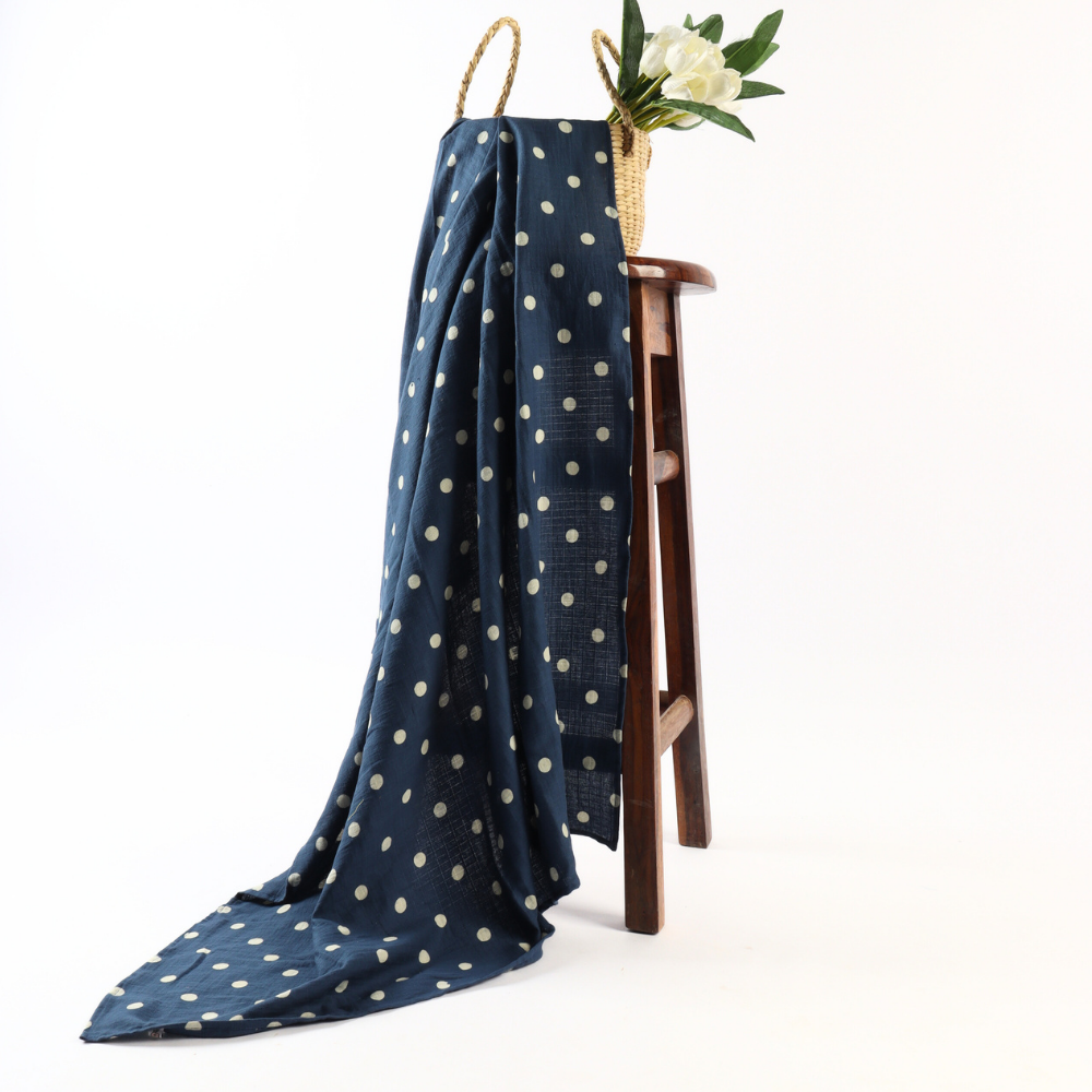 Momokos 100% Organic cotton Capri Blue & Sun-Kissed Muslin Swaddle &  Bandana Bib or Washcloth Set of 4