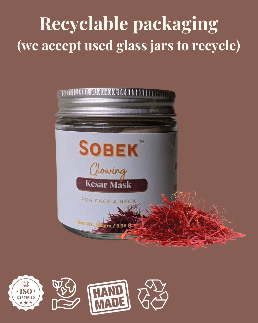 Kesar Glowing Face Mask - Pack 100 gm