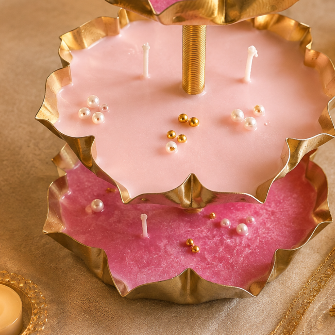 Triveni Glow 3-Tier Urli Diwali Hamper – Elegant Festive Gift