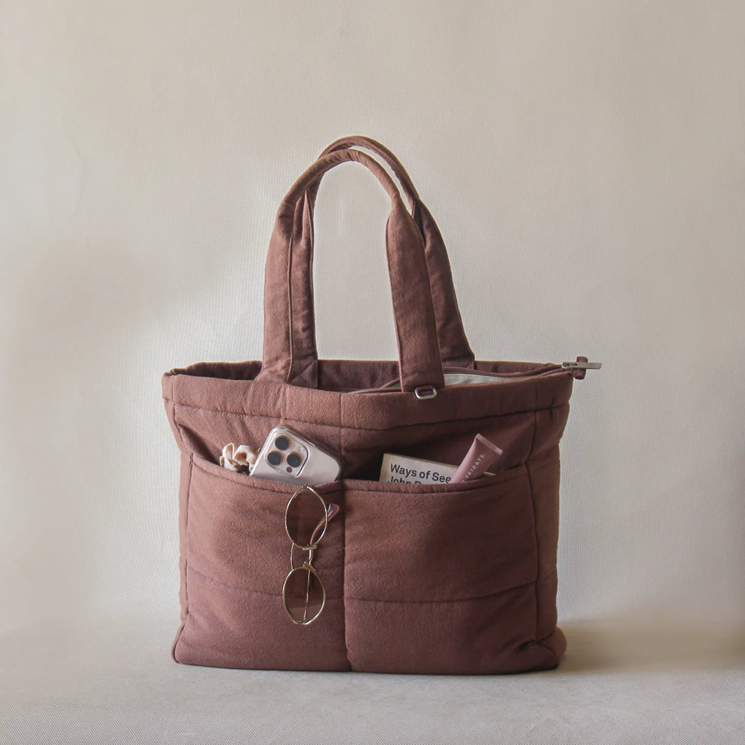 Akiiko Crinkle Pocket Tote Bag