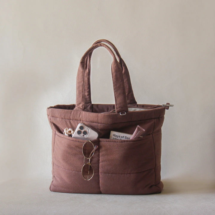 Akiiko Crinkle Pocket Tote Bag