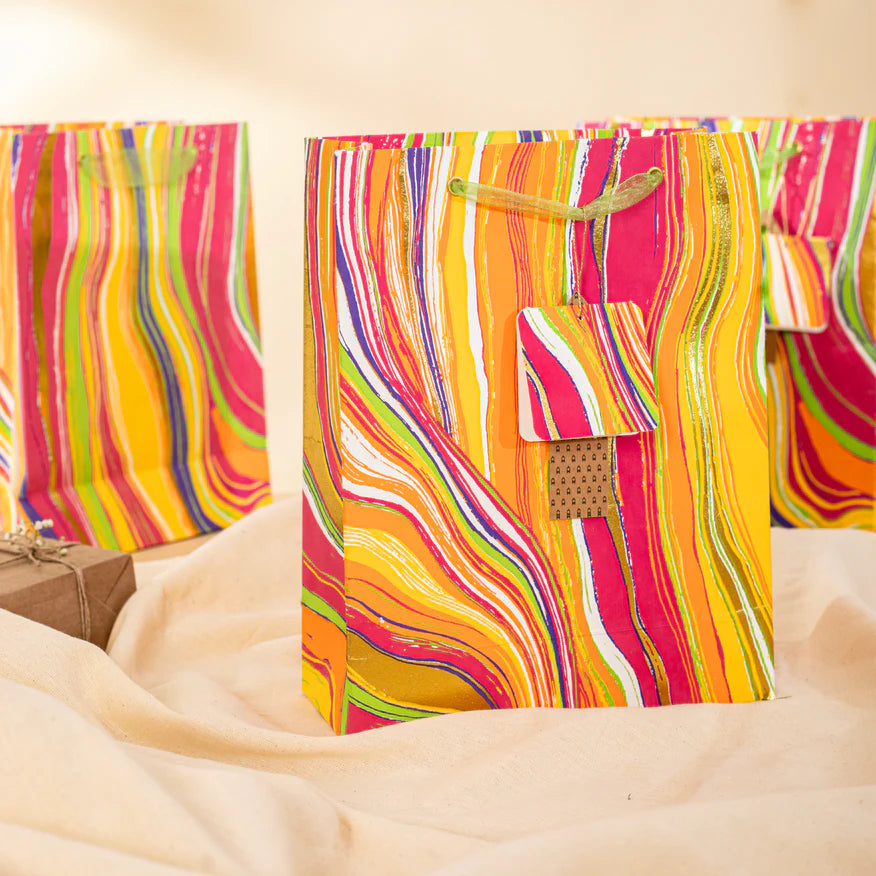 Leheriya Medium Gift Bag - Set of 3
