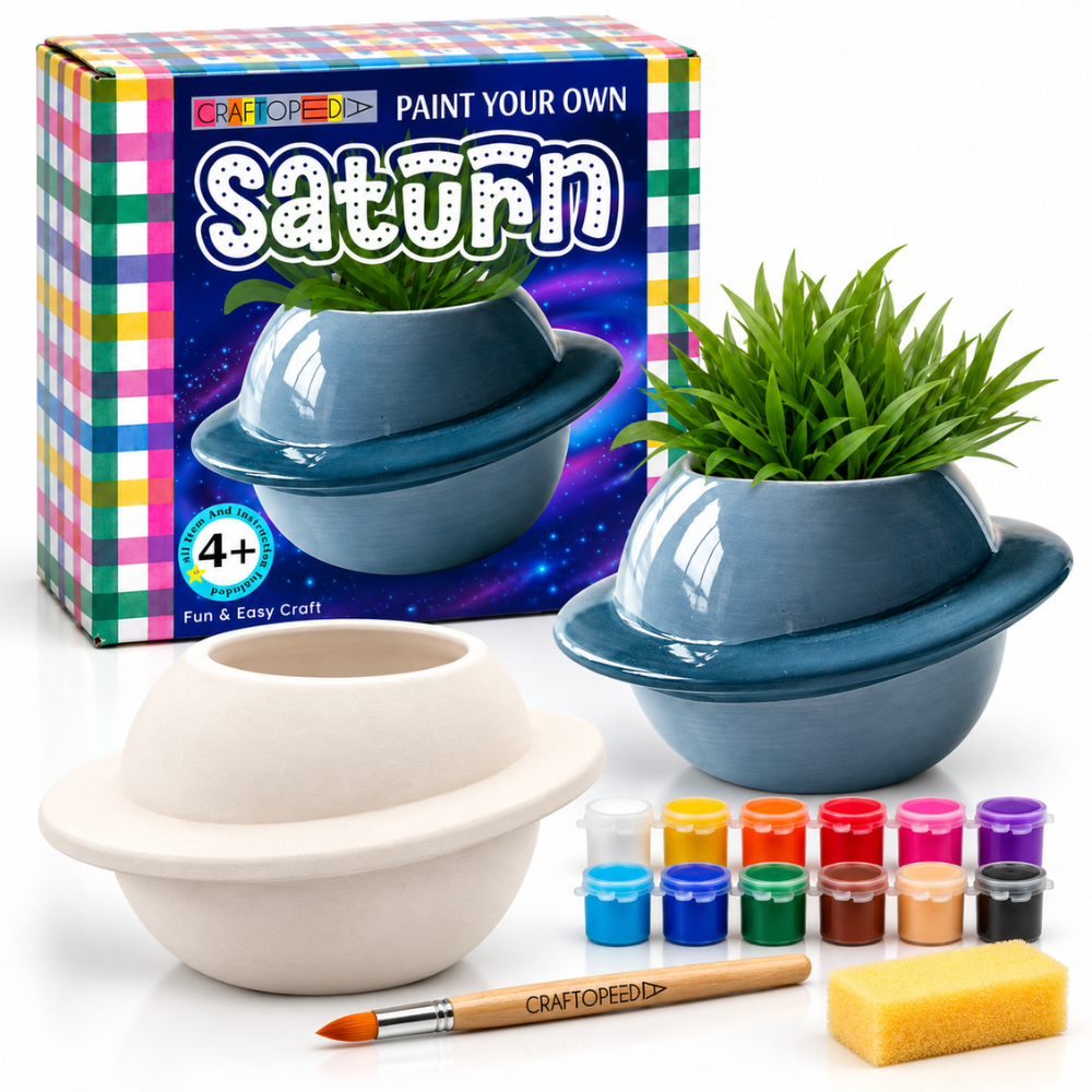 Planter Painting Kit - Saturn (Space)