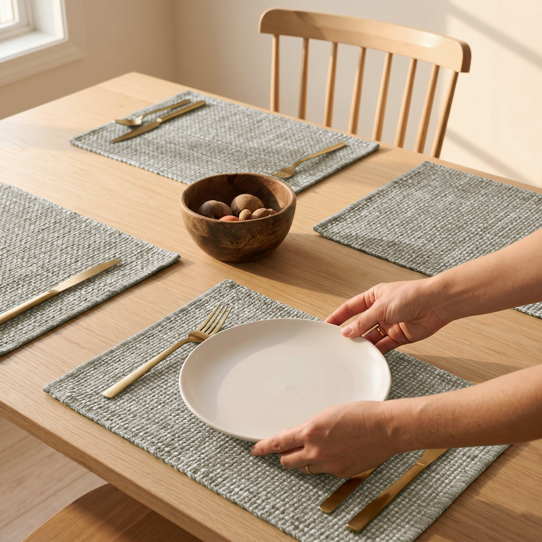Cotton Woven Placemats Set of 4