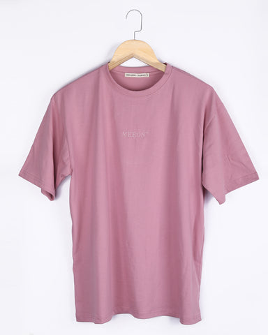 MEEON Oversized Unisex Organic Cotton Tshirt - Pink