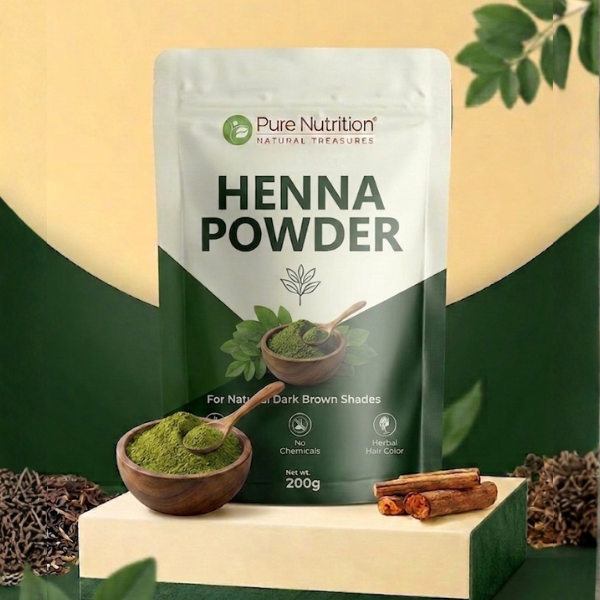 Natural Henna Powder for Hair Chemical-Free Hair Coloring & Conditioning
