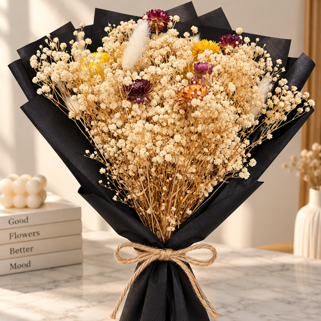 Nuage Noir – Baby’s Breath Dried Flower Bouquet