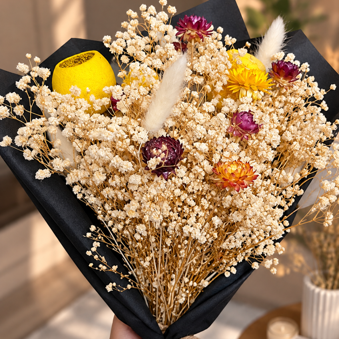 Nuage Noir – Baby’s Breath Dried Flower Bouquet