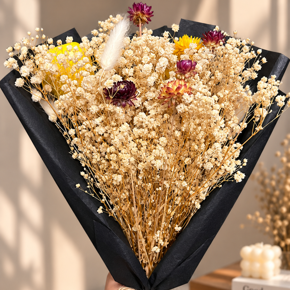 Nuage Noir – Baby’s Breath Dried Flower Bouquet