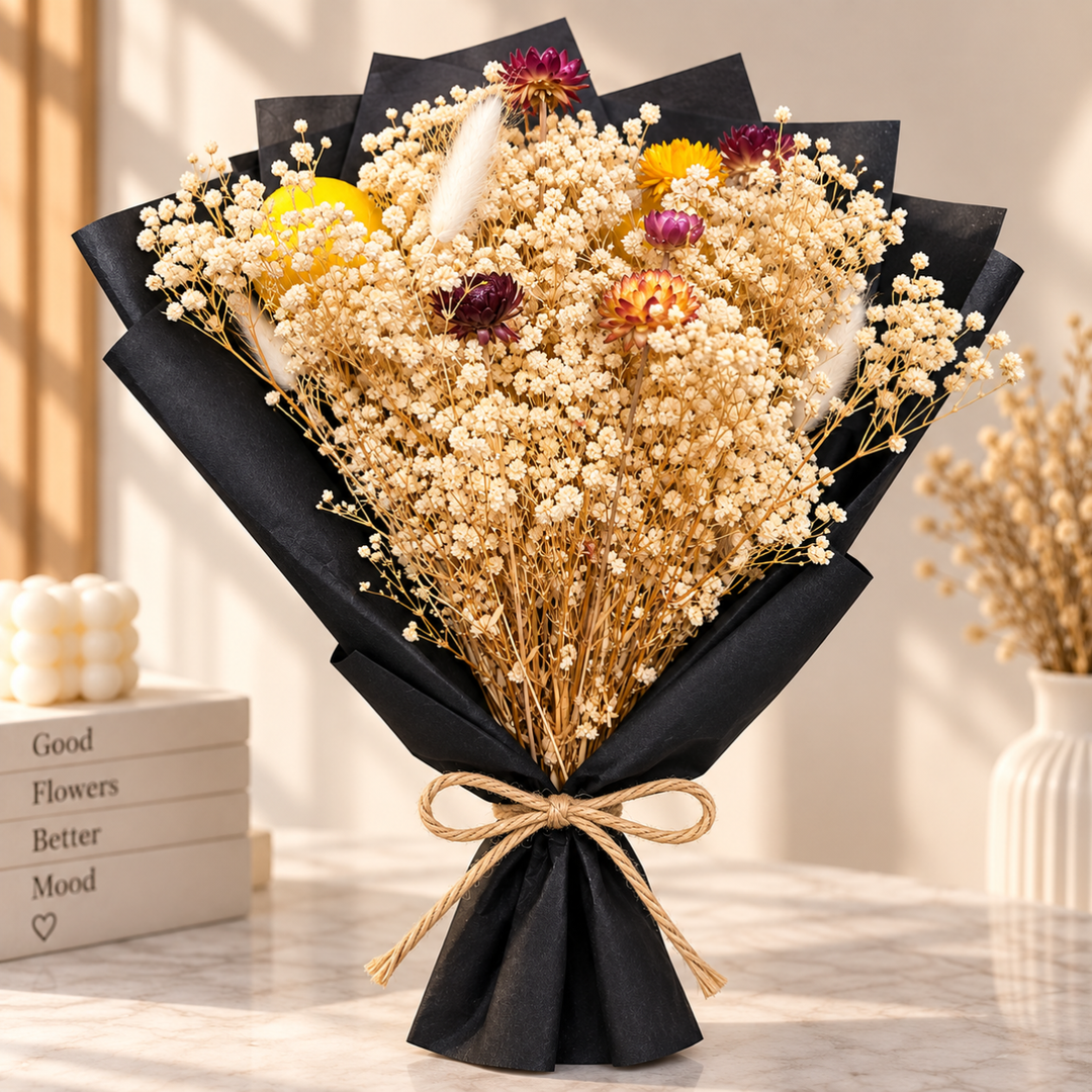 Nuage Noir – Baby’s Breath Dried Flower Bouquet