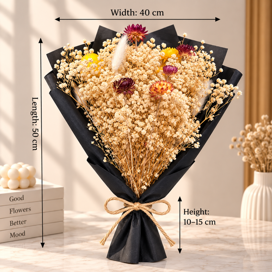 Nuage Noir – Baby’s Breath Dried Flower Bouquet