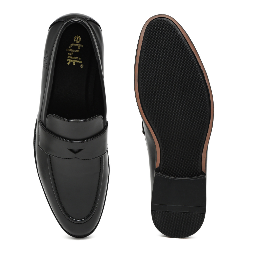 Simplicist Black Penny Loafers