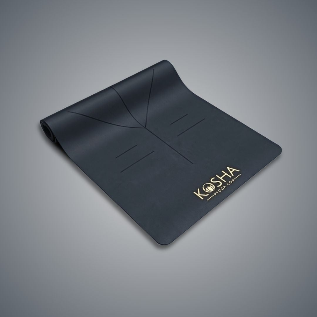 Kosha Yoga Charcoal PUre Align Yoga Mat