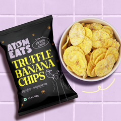 Atom Eats Truffle Banana Chips | (50g X2) Pack by Atom Eats