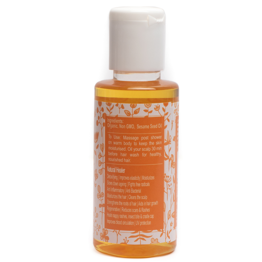 Rustic Art Organic Sesame Seed Oil 100ml(pack of 2)