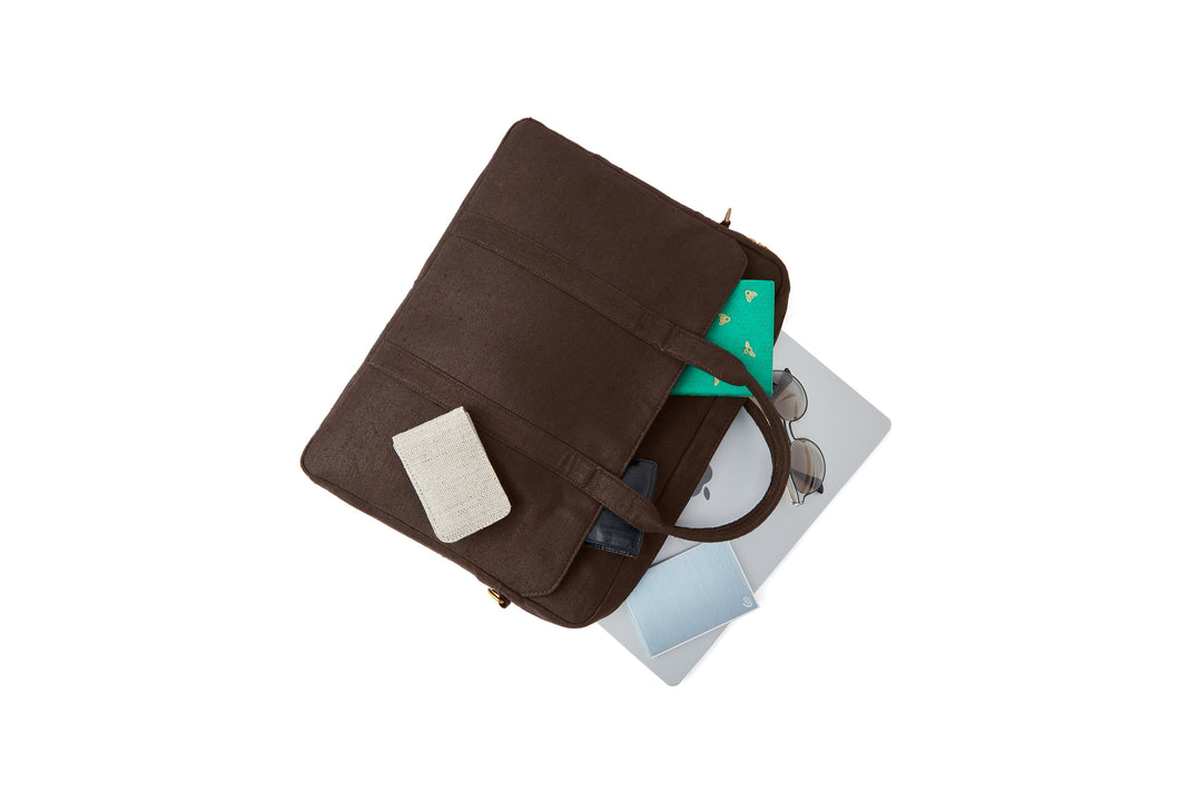 The Label GAIA Hemp Solid Laptop Bag