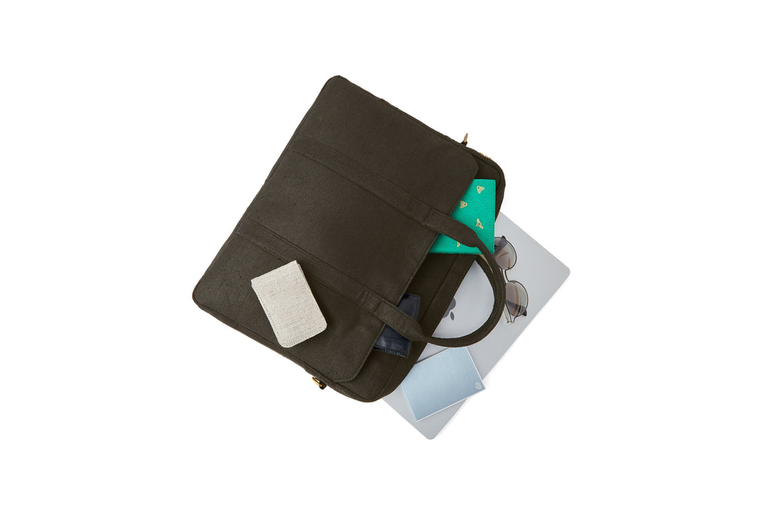 The Label GAIA Hemp Solid Laptop Bag