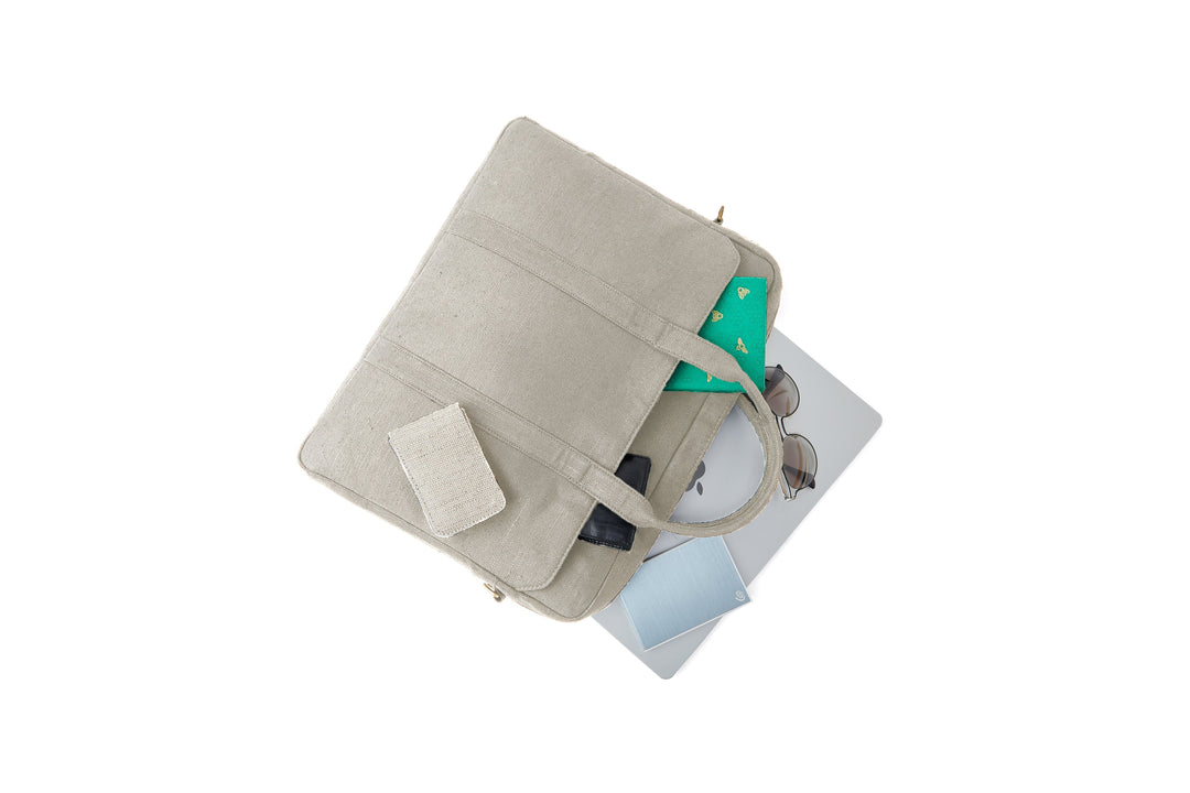 The Label GAIA Hemp Solid Laptop Bag