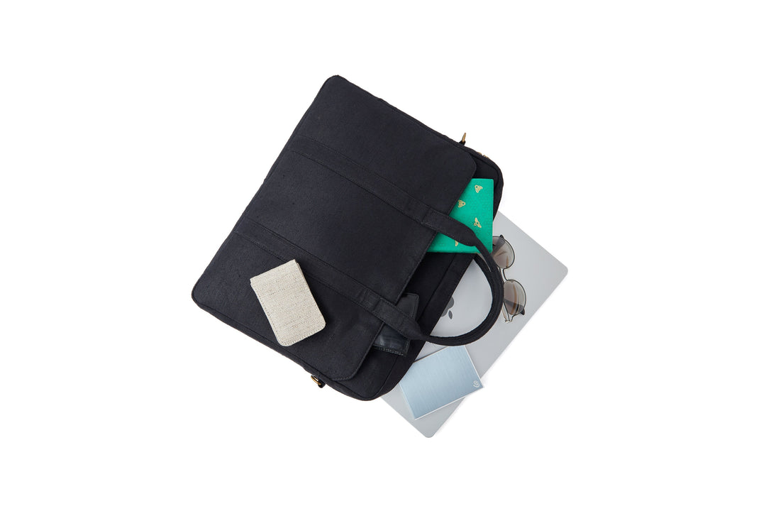 The Label GAIA Hemp Solid Laptop Bag
